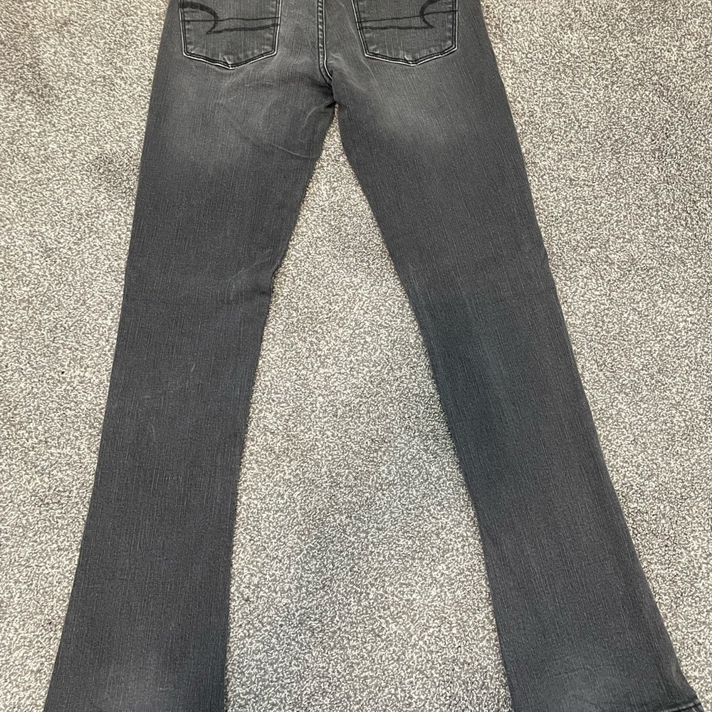 American Eagle Outfitters Dark Gray Flare Jeans